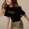 Pinko T-Shirt in Gold Logo