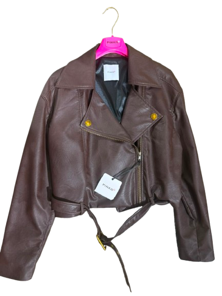Giacca in Pelle Marrone