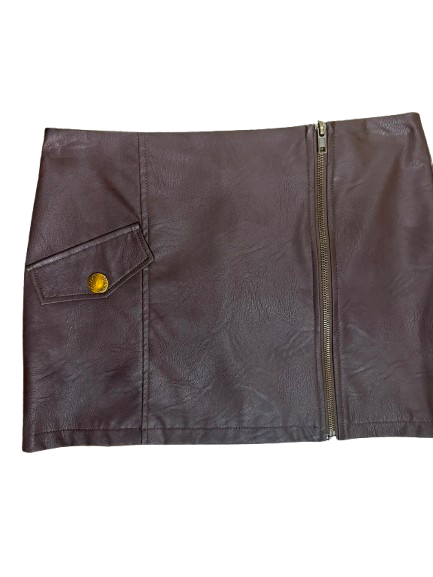 Gonna Pinko in Pelle Marrone - immagine 2